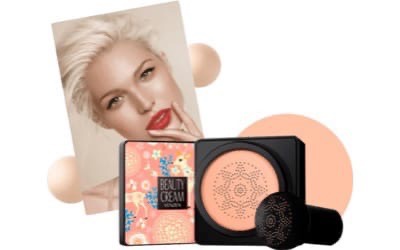 Кушон  &#34;Venzen&#34; + 4В Mascara в подарок (Дубль)